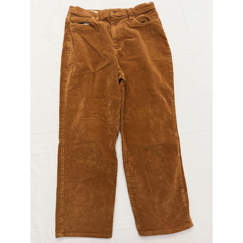 Universal Thread Pants Womens 12/31R Brown Corduroy Vintage Straight Stretch‎
